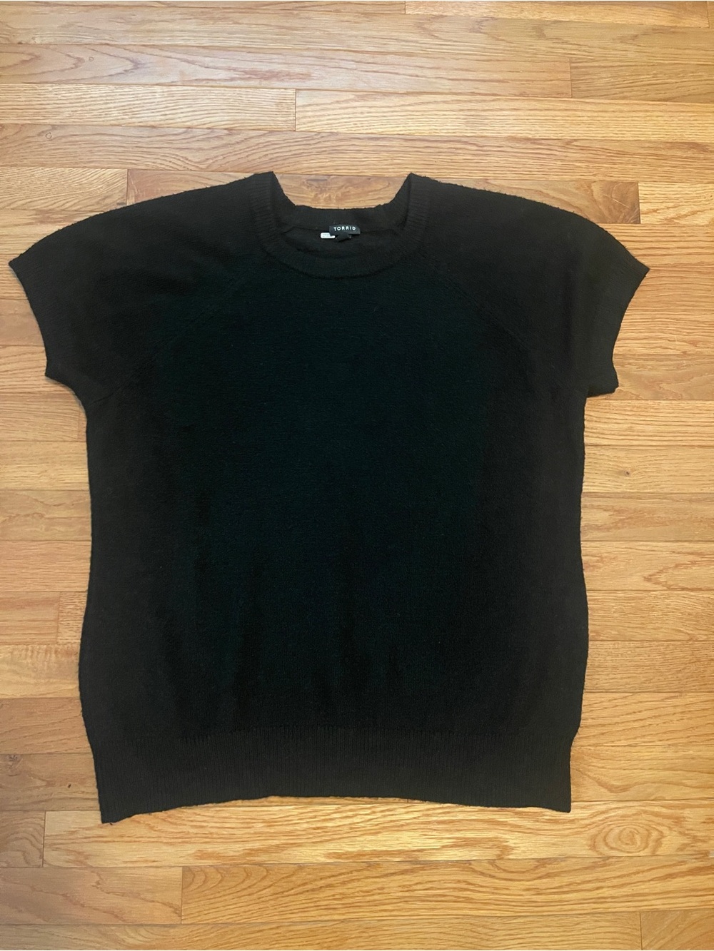 Torrid Black Ribbed Knit Top | Size 3 | Casual Knit Sweater Shirt